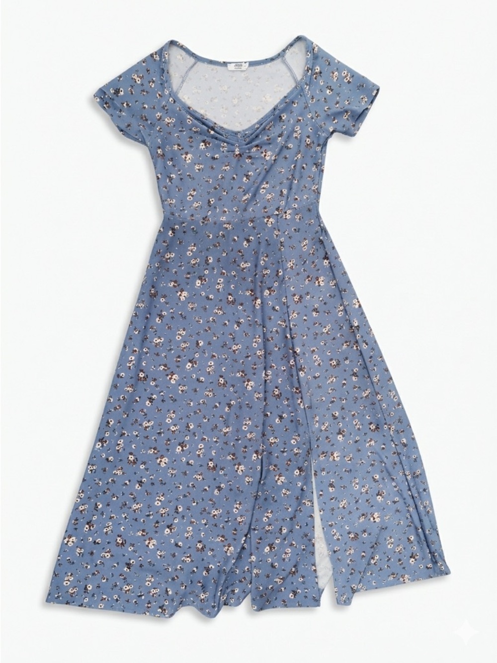 Blue Floral Skater Dress